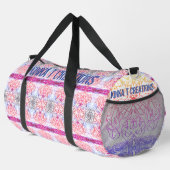 Graffiti-Blume Duffle Bag (Rechte Ecke)