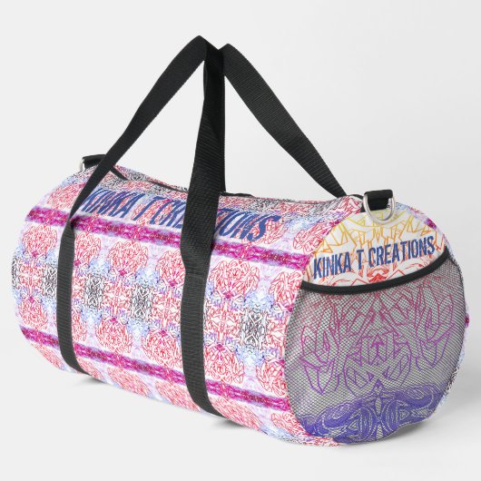 Graffiti-Blume Duffle Bag (Rechte Ecke)