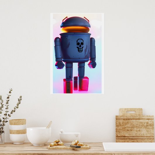 Graffiti-Bot Poster (Küche)