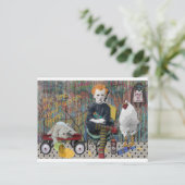 Graffiti Boy Postkarte (Stehend Vorderseite)