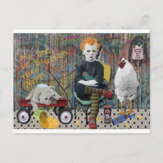 Graffiti Boy Postkarte