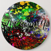 Graffiti Brick Wall Button (Vorderseite)