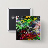 Graffiti Brick Wall Button (Vorne & Hinten)
