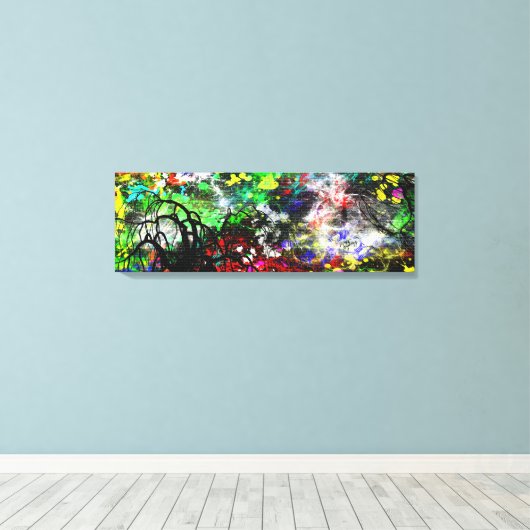 Graffiti Brick Wall Leinwanddruck (Insitu (Holzboden))