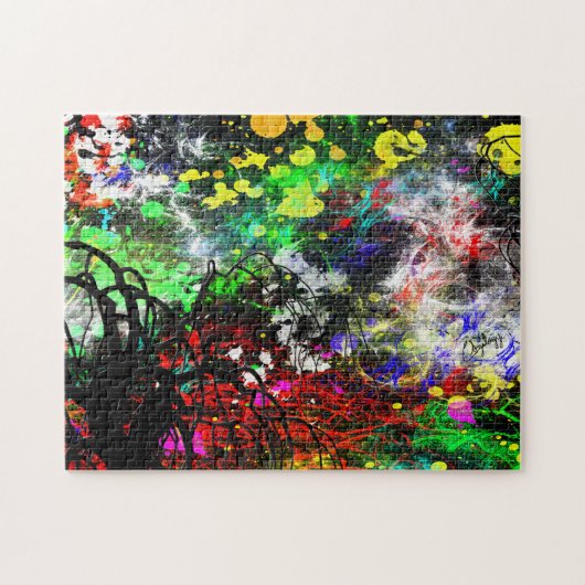 Graffiti Brick Wall Puzzle (Horizontal)