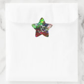 Graffiti Brick Wall Stern-Aufkleber (Tasche)