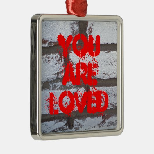 Graffiti Bricks Ornament Aus Metall (Rechts)