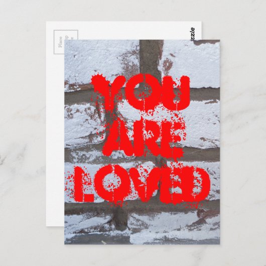 Graffiti Bricks Postkarte (Vorne/Hinten)