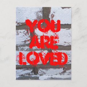 Graffiti Bricks Postkarte