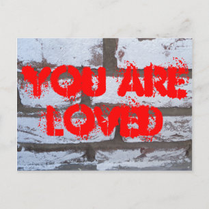 Graffiti Bricks Postkarte