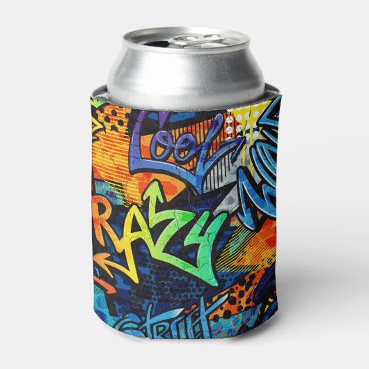 Graffiti Bricks: Urban Abstrakt Dosenkühler (Kanne Vorderseite)