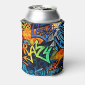 Graffiti Bricks: Urban Abstrakt Dosenkühler (Kanne Rückseite)