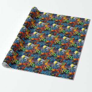 Graffiti Bricks: Urban Abstrakt Geschenkpapier
