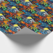 Graffiti Bricks: Urban Abstrakt Geschenkpapier (Ecke)
