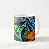 Graffiti Bricks: Urban Abstrakt Kaffeetasse (VorderseiteRechts)