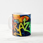 Graffiti Bricks: Urban Abstrakt Kaffeetasse (Vorderseite Links)