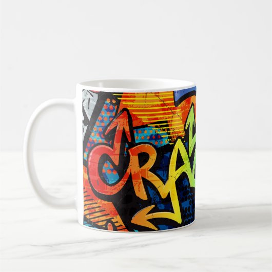 Graffiti Bricks: Urban Abstrakt Kaffeetasse (Links)