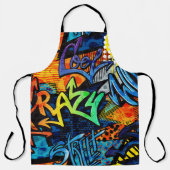 Graffiti Bricks: Urban Abstrakt Schürze (Vorderseite)