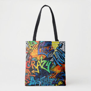 Graffiti Bricks: Urban Abstrakt Tasche