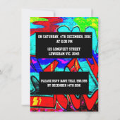 Graffiti Briefe zum Geburtstag Einladung (Rückseite)