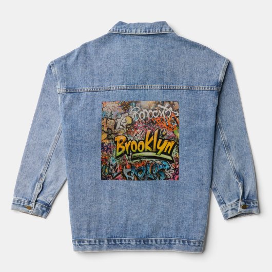 Graffiti Brooklyn Jeansjacke (Rückseite)