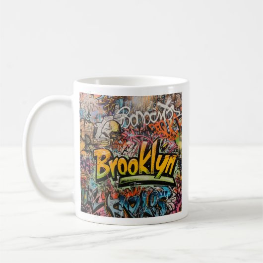 Graffiti Brooklyn Kaffeetasse (Links)