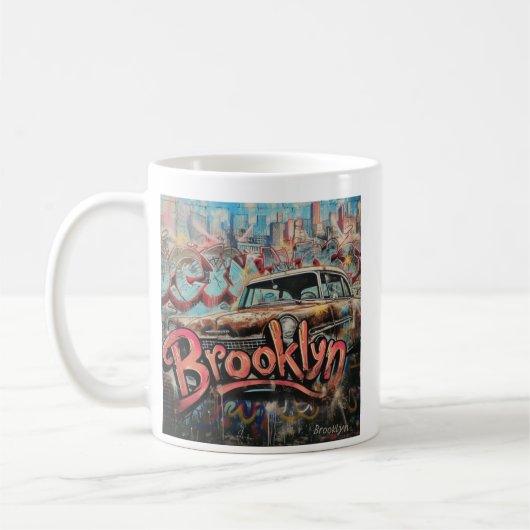 Graffiti Brooklyn Kaffeetasse (Links)