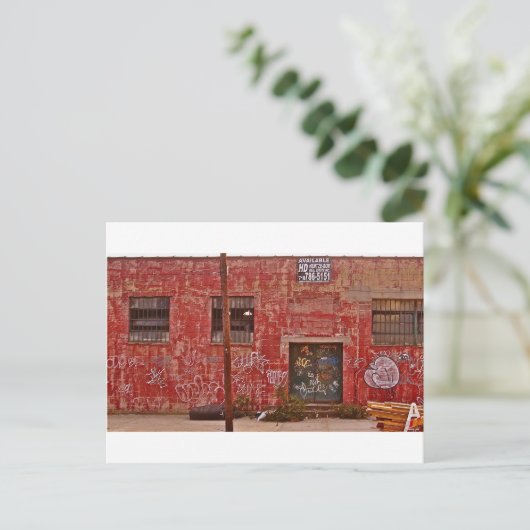 Graffiti-Brooklyn NYC Postkarte (Stehend Vorderseite)