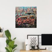 Graffiti Brooklyn Poster (Heimbüro)