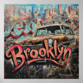 Graffiti Brooklyn Poster (Vorne)