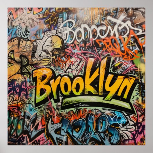Graffiti Brooklyn Poster (Vorne)