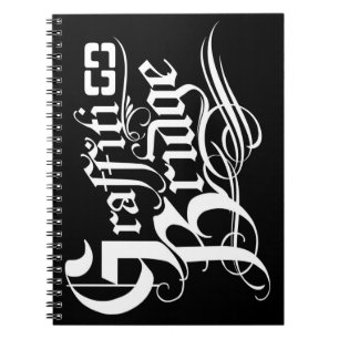 Graffiti-Brücken-Notizbuch Notizblock