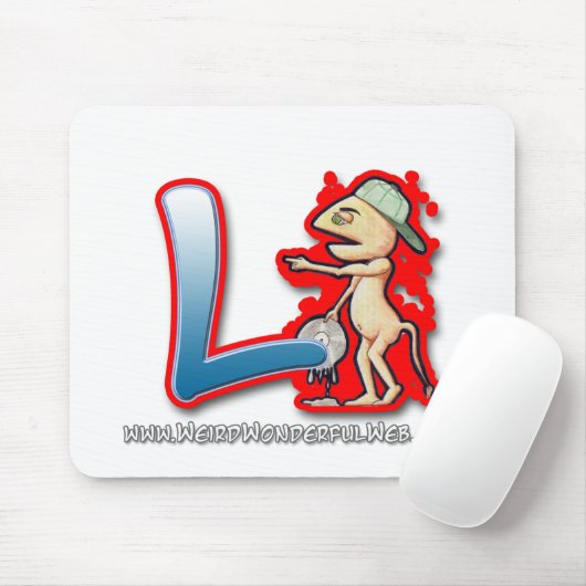 Graffiti-Buchstabe L Mäusematte Mousepad (Mit Mouse)