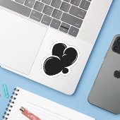 Graffiti-Buchstaben Y Essential Aufkleber (Laptop mit iPhone)