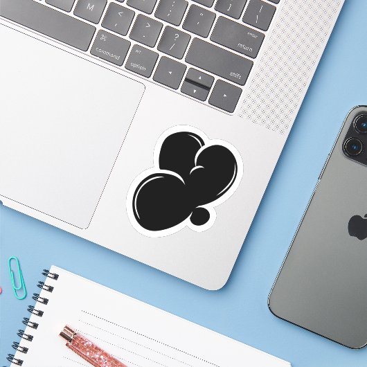 Graffiti-Buchstaben Y Essential Aufkleber (Laptop mit iPhone)