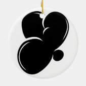 Graffiti-Buchstaben Y Essential Keramik Ornament (Hinten)