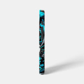 Graffiti buntes iPhone 12 Mini Tough Case, Glanz Hülle (Linke Seite)