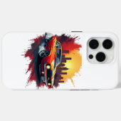 Graffiti Burnout Muscle Car Phone Case (Rückseite (Horizontal))