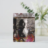 Graffiti Bust Postkarte (Stehend Vorderseite)