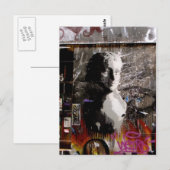 Graffiti Bust Postkarte (Vorne/Hinten)