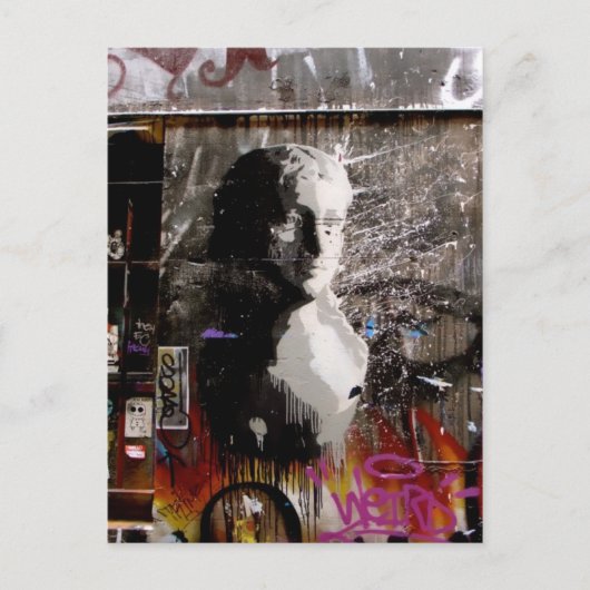 Graffiti Bust Postkarte (Vorderseite)