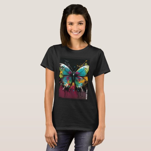 Graffiti Butterfly T-Shirt (Vorne ganz)