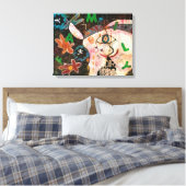 Graffiti Canvas Print Leinwanddruck (Insitu (Schlafzimmer))