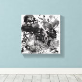 Graffiti Canvas Print Leinwanddruck (Insitu (Holzboden))