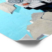 Graffiti Car Crash Poster (Ecke)