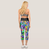 Graffiti Carnival Capri Leggings (Rückseite)
