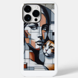 Graffiti Cat Lady iPhone 14 Pro Max Hülle