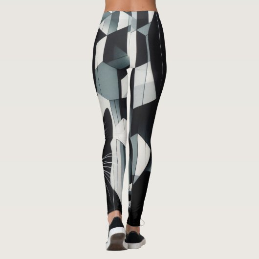 Graffiti Cat Lady Leggings (Rückseite)