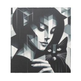 Graffiti Cat Lady Notizblock