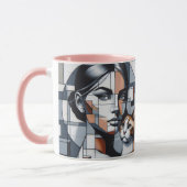 Graffiti Cat Lady Tasse (Links)